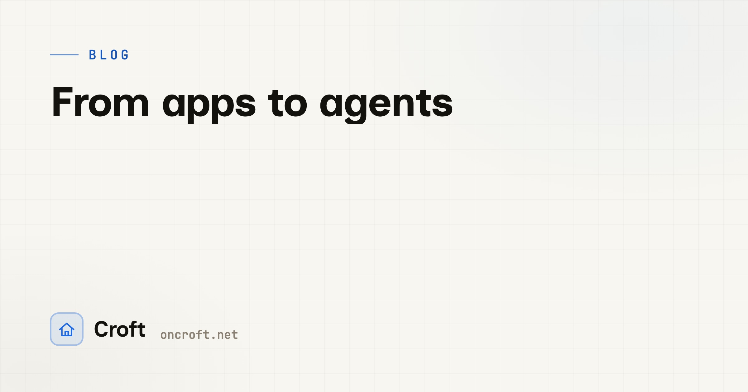 From apps to agents