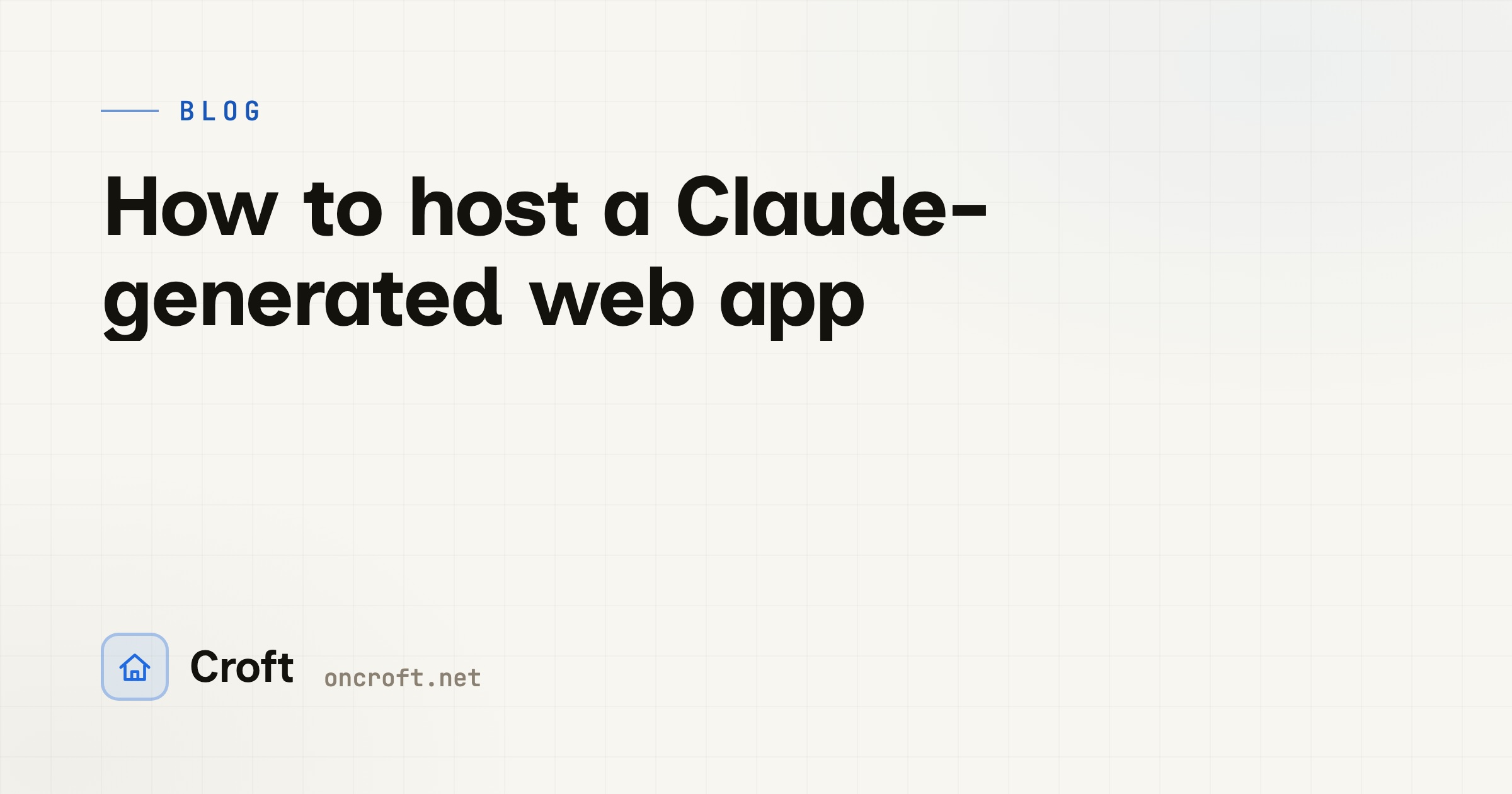 How to host a Claude-generated web app