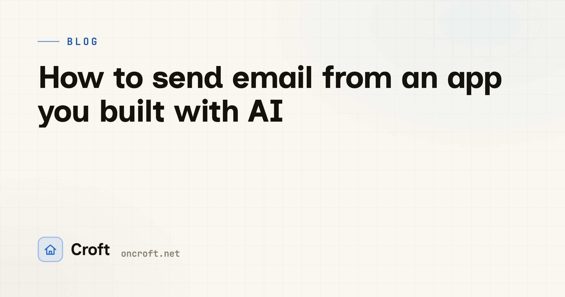 How to send email from an app you built with AI