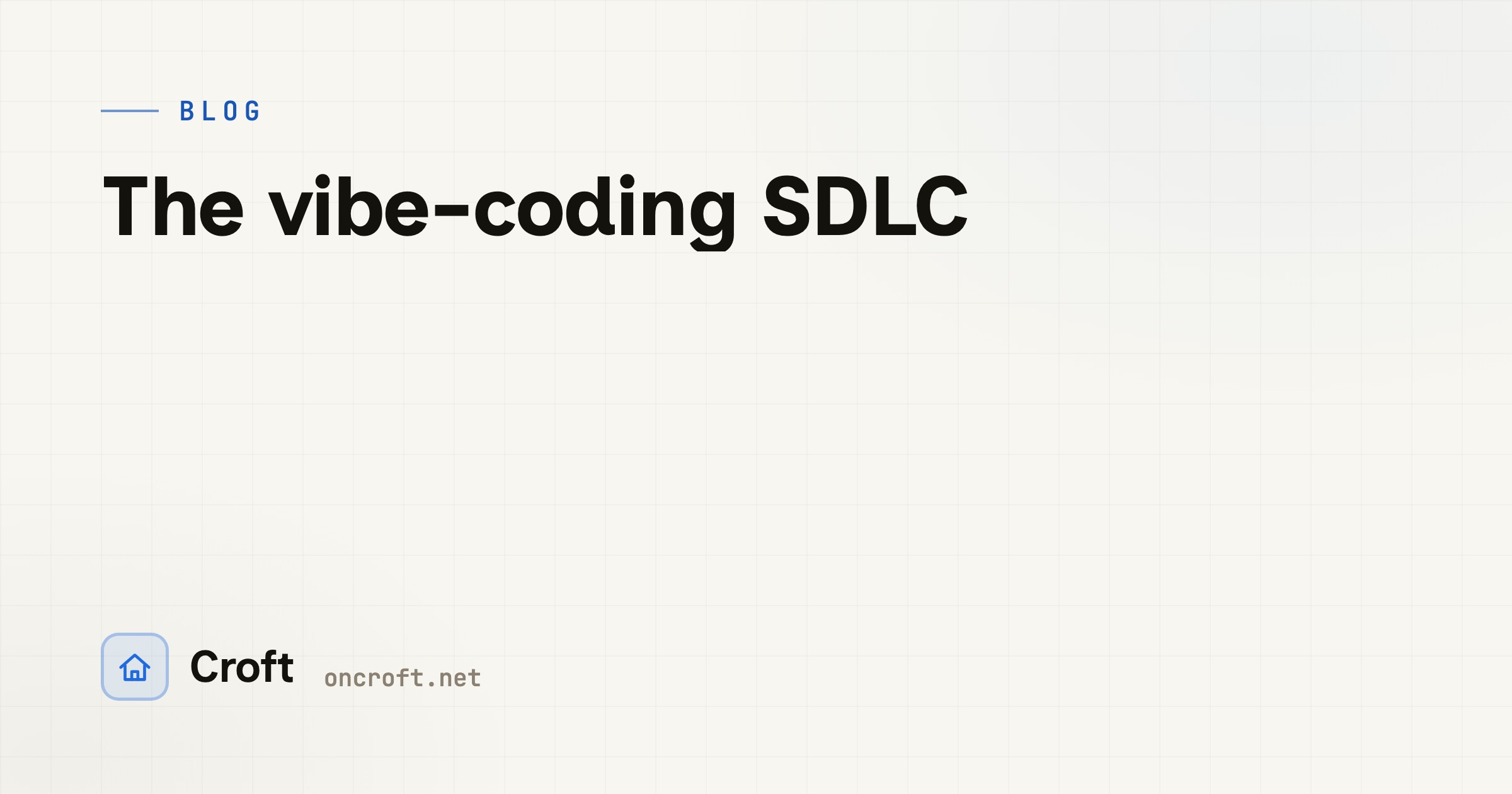 The vibe-coding SDLC